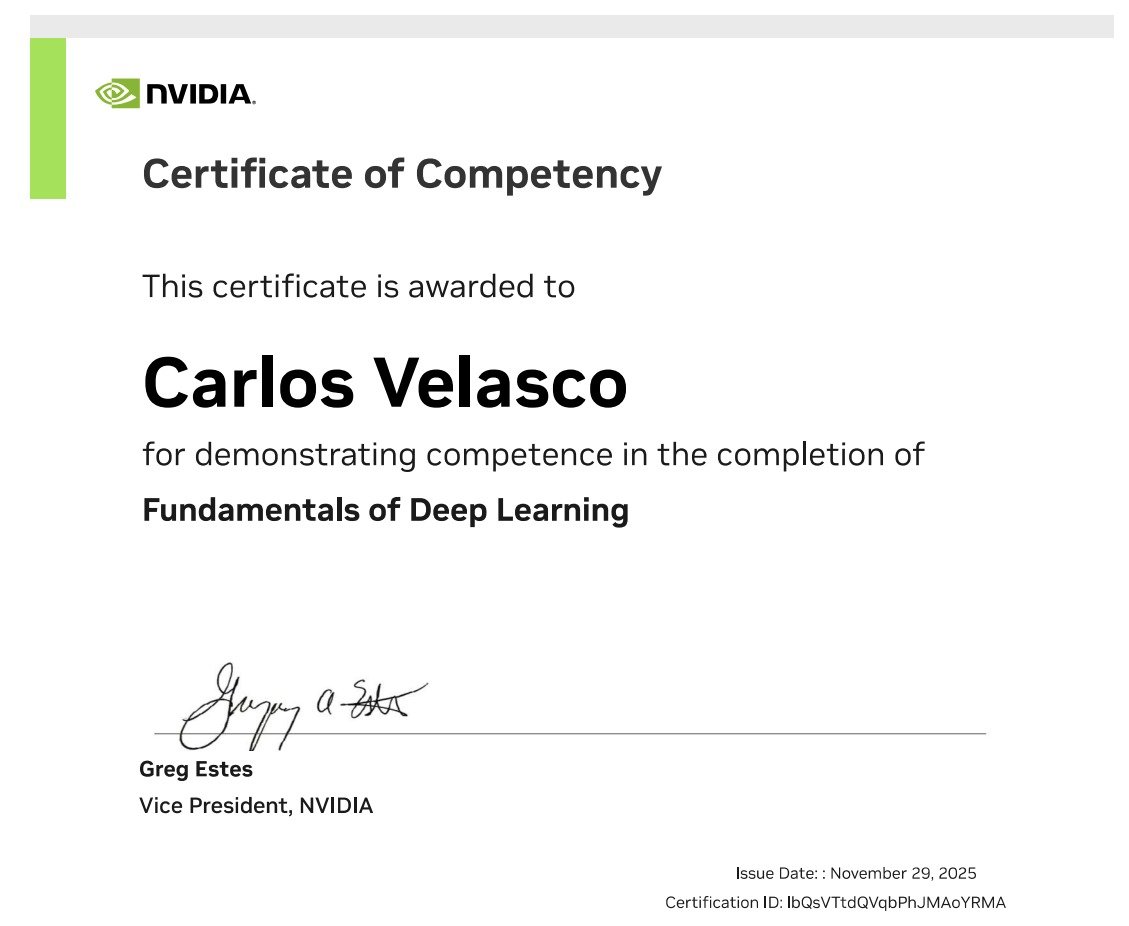 NVIDIA Certificate
